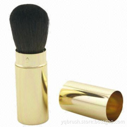Makeup Brush, Retractable with Golden Color